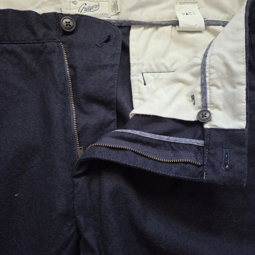Grayers Men's Navy Chinos
